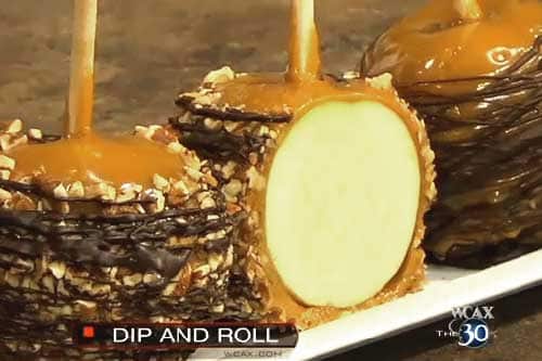 Caramel Apples on WCAX The :30 graphics