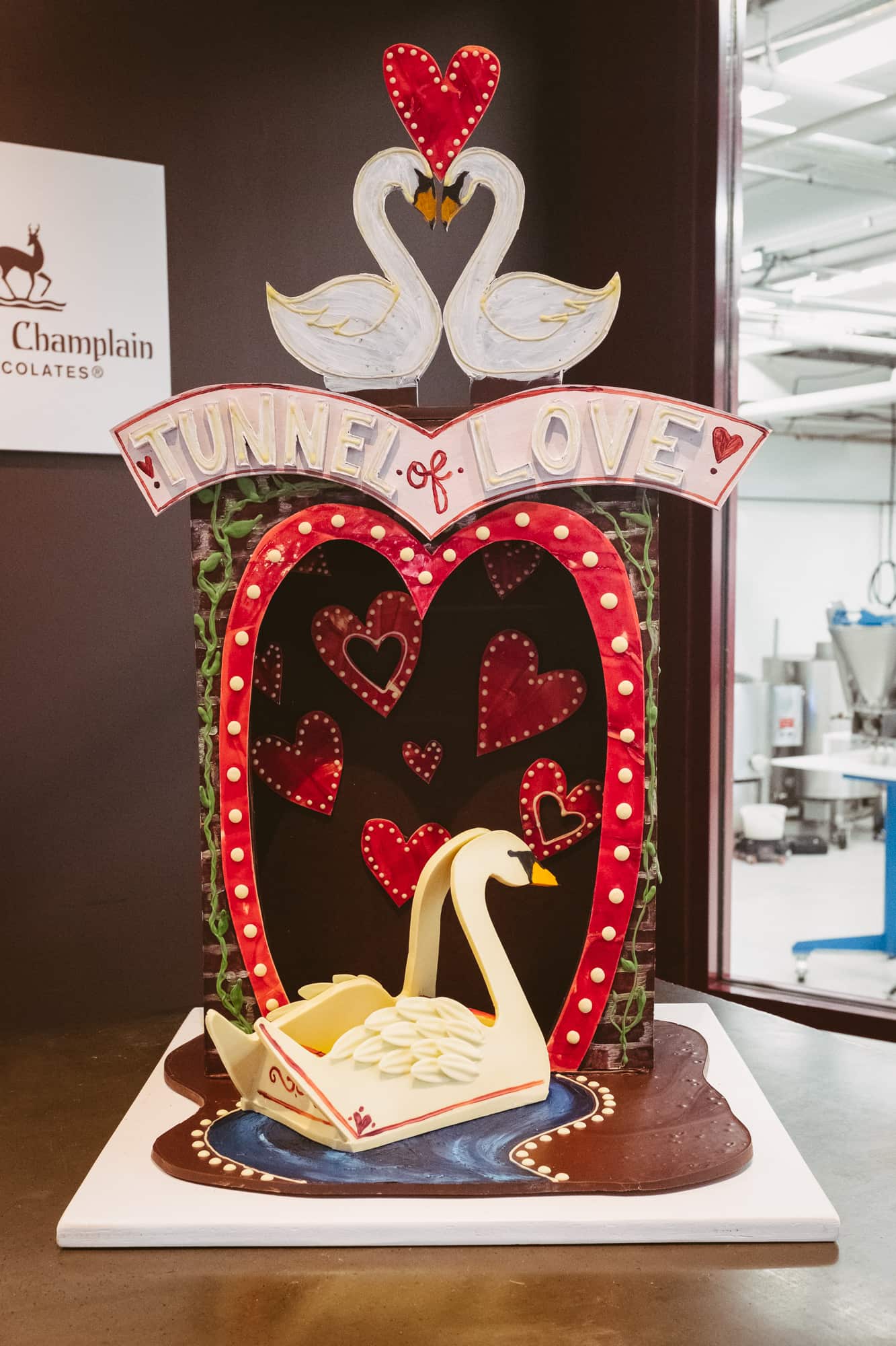 Tunnel of Love chocolate sculpture